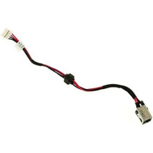 New AC DC Jack Power Plug in Charging Port Connector Socket with Wire Cable Harness Replacement for Toshiba Satellite C55-B5200 C55-B5201 C55-B5202