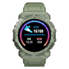 Yinrunx Smart Watch Compatible FD68 Waterproof, Round Fitness Tracker with Heart Rate Monitor & Custom Watch Faces for iPhone & Android
