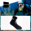 Diving socks Neoprene socks BLACK L black L 7