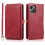 Practical Powerful Wallet Case - compatible with iPhone 13 Mini Red 1