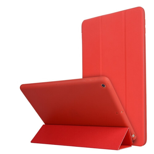 Compatible with iPad 10.2 2019/2020/2021 Case Tri-Fold Red Red Red