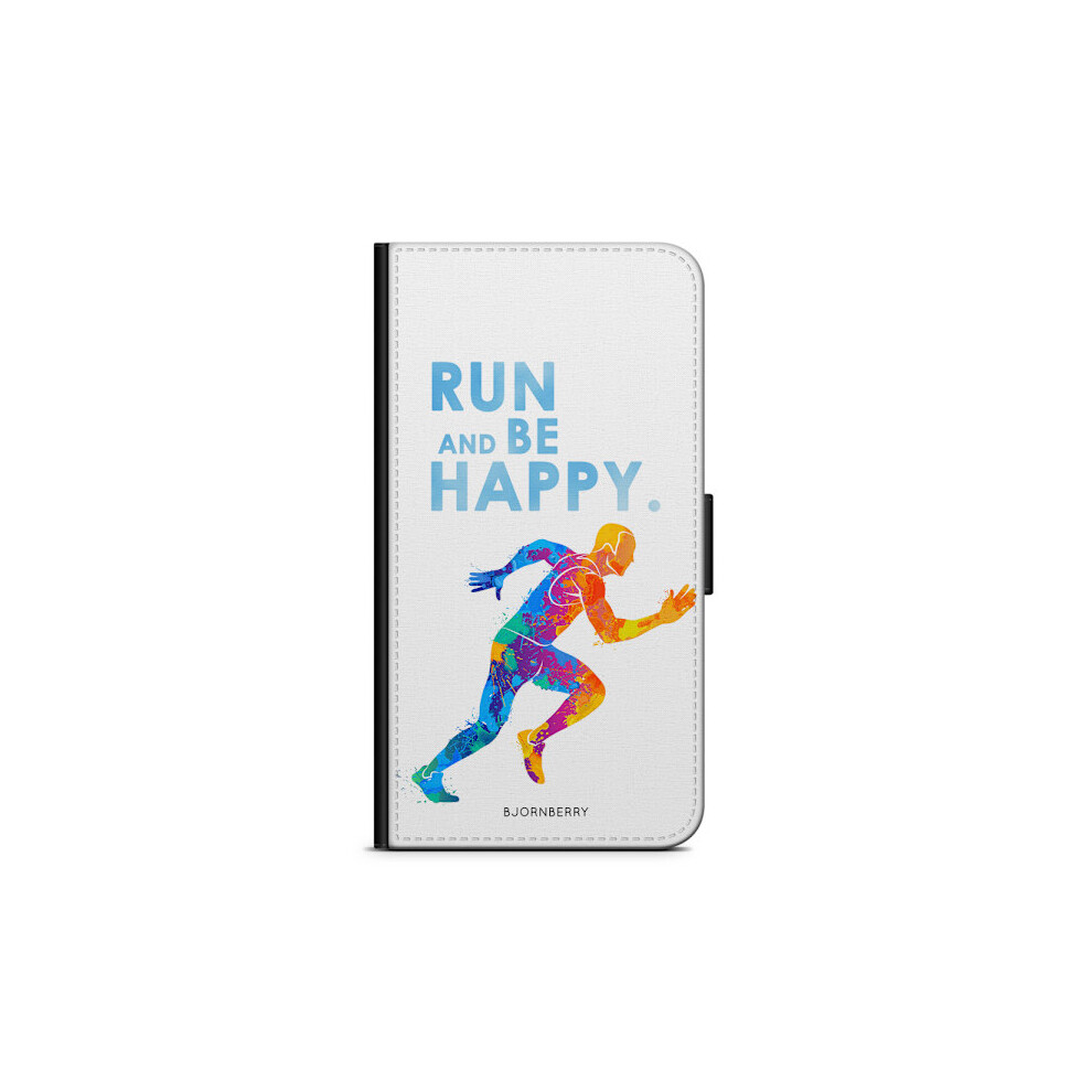 Bjornberry Wallet Case Compatible With Iphone 11 - Run And Be Happy 9395123116464