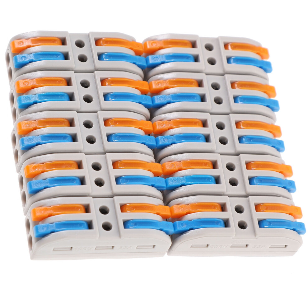 10 Pcs Leverage Wire Connectors Quick Splice Electric Copper Nylon 9395123117065