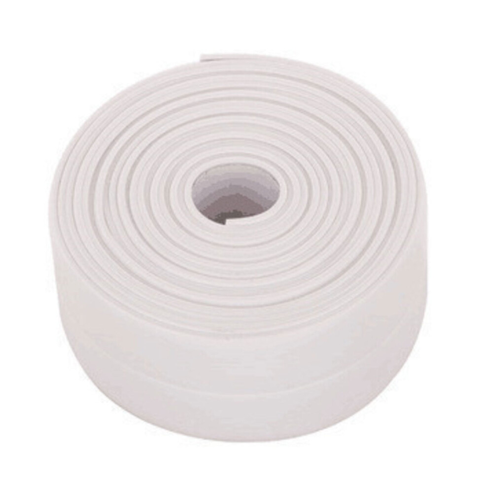Wileqep Caulk Strip, Pe Self Adhesive Waterproof Tape 11 Ft (38 Mm, White) For Bathtub, Bathroom, Shower, Toilet, Kitchen, Wall Sealing 9483153196997