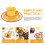 Melamine Dinnerware Set, Yellow/Blue, 3 Piece 3