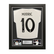 Luka Modric Signed Real Madrid 2024-25 Authentic Football Shirt. Standard Frame