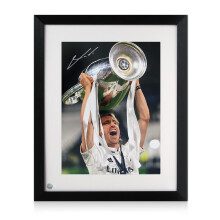 Luka Modric Signed Real Madrid Football Photo: UCL Winner. Framed