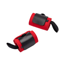 Wrist Wraps and Weight Lifting Straps for Deadlifts – Adjustable Wrist Support for Gym Training Red