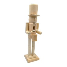 Nutcracker Figurine Unfinished Wooden Soldier for DIY Christmas Ornament Painting and Holiday Décor