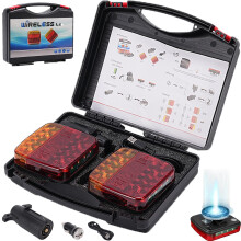 Wireless Magnetic Trailer Light Kit with IP65 Waterproof LED, USBC Recharge, for Trucks Boats