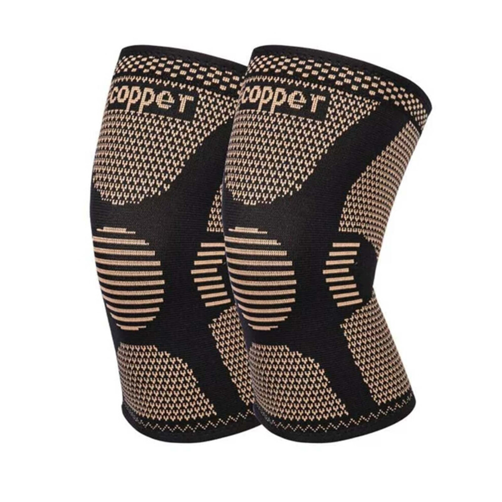 Uclet Sports Safety 2 Pack Copper Knee Sleeves Copper Knee Braces For Men And Women Premium Compression Support For Knee Joint