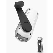 Zeceouar Crank Flashlight, Rechargeable LED Camping Light, Portable Emergency Light for Outdoor Hiking & Mountaineering