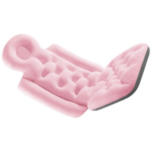 Bath Pillow with Ergonomic Back Support for Soaking Tubs, Soft QuickDry Pink Bathtub Cushion