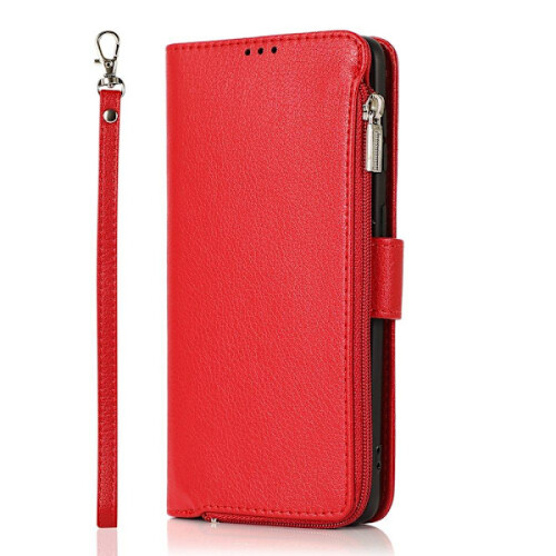 Stylish Wallet Case - compatible with Samsung Galaxy S21 Red