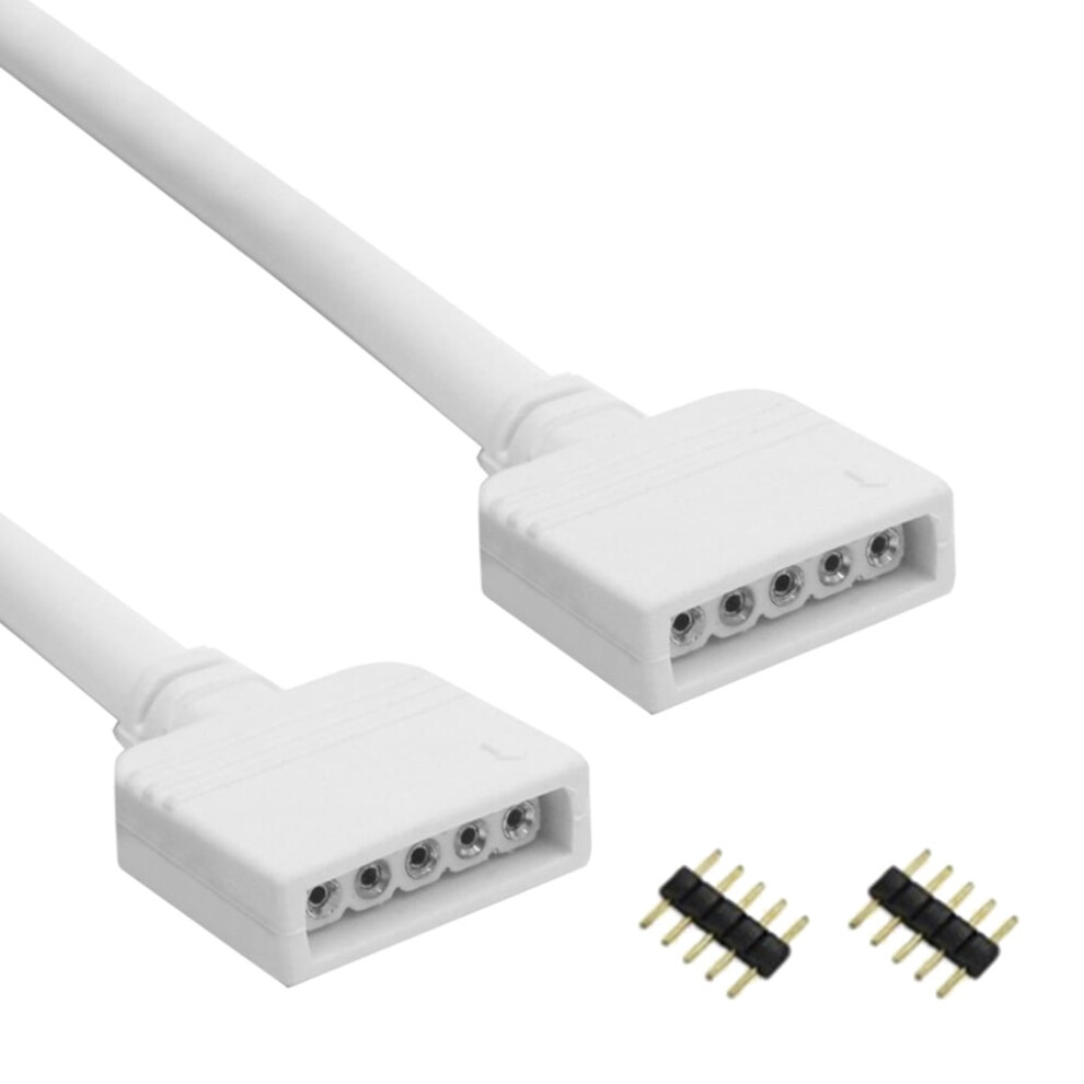 Jixopn Light Strip Extension Cable For 3528 5050 Rgb/5050 Rgbw Led Cord (5P-0.3M) 9104899302793