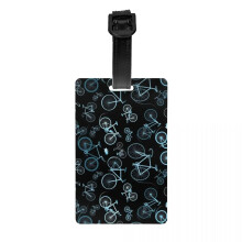 MTB Mountain Bike Luggage Tag Custom Bicycle Cyclist Biking Baggage Tags Privacy Cover Name ID Card
