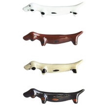 Guangmc 4Pcs Ceramic Dog Chopstick Rest Spoon Fork Holder for Dining Table