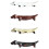Guangmc 4Pcs Ceramic Dog Chopstick Rest Spoon Fork Holder for Dining Table 1