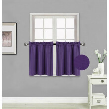 SAMIMPORT-2011 Luxury R16 Brick Rod Pocket Blackout Curtains, 30” x 24” (2 Panels)