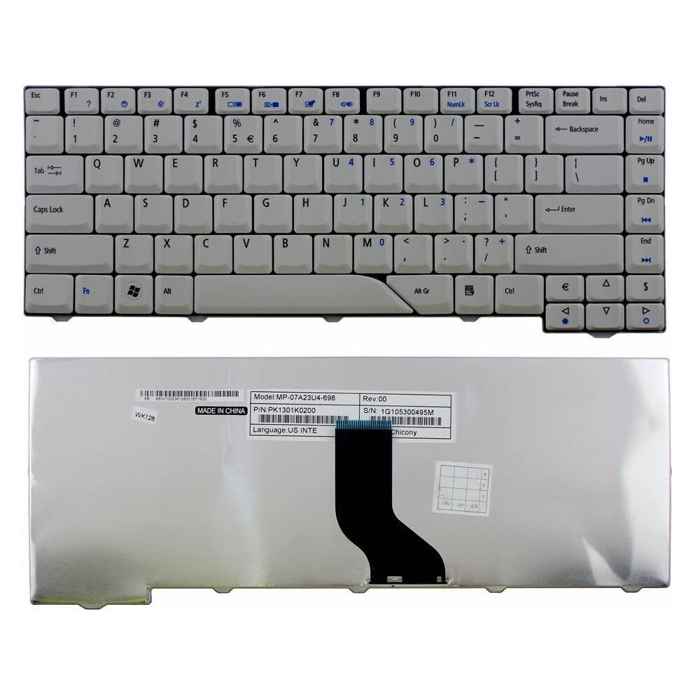 New Laptop Keyboard Replacement For Compatible With Acer Aspire 4210, 4220, 4310, 4315, 4320, 4510, 4520, As4520-5582, 4710, 4720, 4720G, 4720Zg, 9499224075344