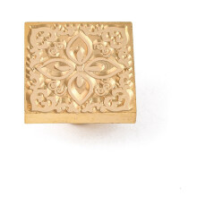 1pc DIY Scrapbook Brass Wax Seal Stamp Floral Pattern 25mm