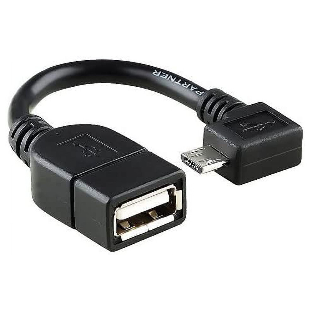 Micro Usb Right Angle Otg (On-The-Go) To Usb 2.0 Adapter 9499224077379