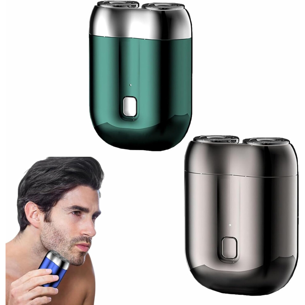 Peonly Electric Razor, Waterproof Rechargeable Mini Dual-Head Shaver, New Model - Compatible with Peony Accessories