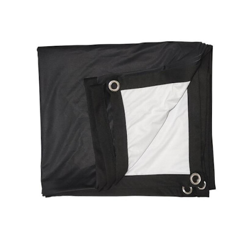 projector screen 16:9 black opaque back 92 inch