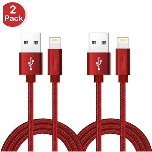 2 pcs high quality 3 m compatible with iphone red Red
