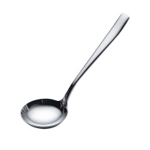 Thicken 304 Stainless Steel Soup Spoon Round Large Hot Pot Spoon Long Handle Kitchen Cutlery