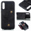 Compatible with Samsung Galaxy A50 - Practical Smart Case with Card Slot Red 3