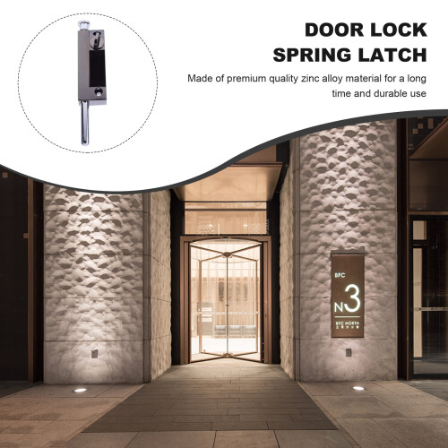 Door Locks Bolt Foot Deadbolt Security Spring Latch Zinc Alloy 2