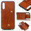 Compatible with Samsung Galaxy A50 - Practical Smart Case with Card Slot Red 4
