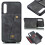 Compatible with Samsung Galaxy A50 - Practical Smart Case with Card Slot Red 5