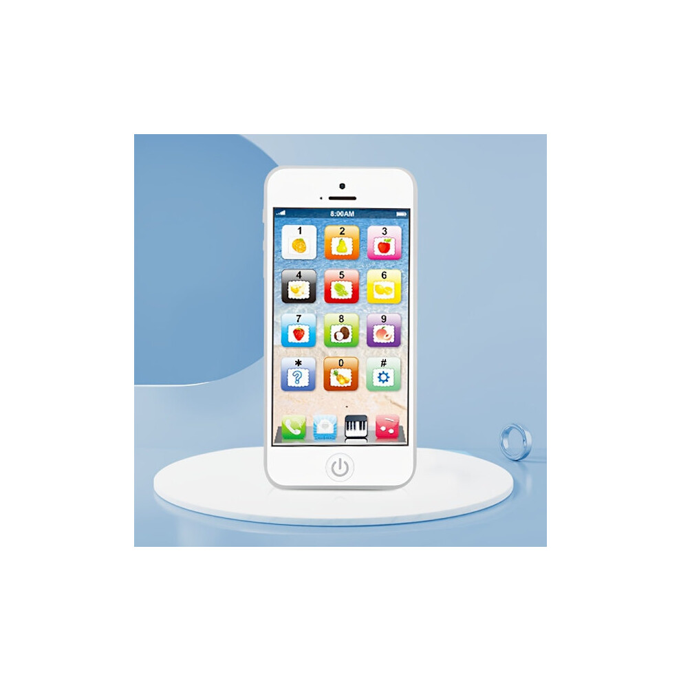 Smartphone Music Toys For Kids, Early Education Machines Learning Toy Mobile Phone With 8 Functions And Dazzling For Toddlers Light