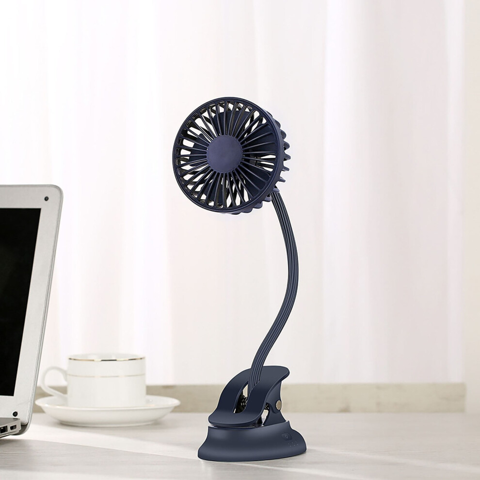 Clearance Sale! Giyblacko Clip On Fan, Usb Mini Fan, Battery Operated, Rechargeable Personal Fan With 3 Speeds, Flexible Neck, Compatible With 9499224755413