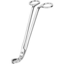 Candle Wick Trimmer, Polished Stainless Steel Wick Clipper Cutter Scissors, Reaches Deep Into Candles to Cut Spent Wicks, Prevent Soot (Black)