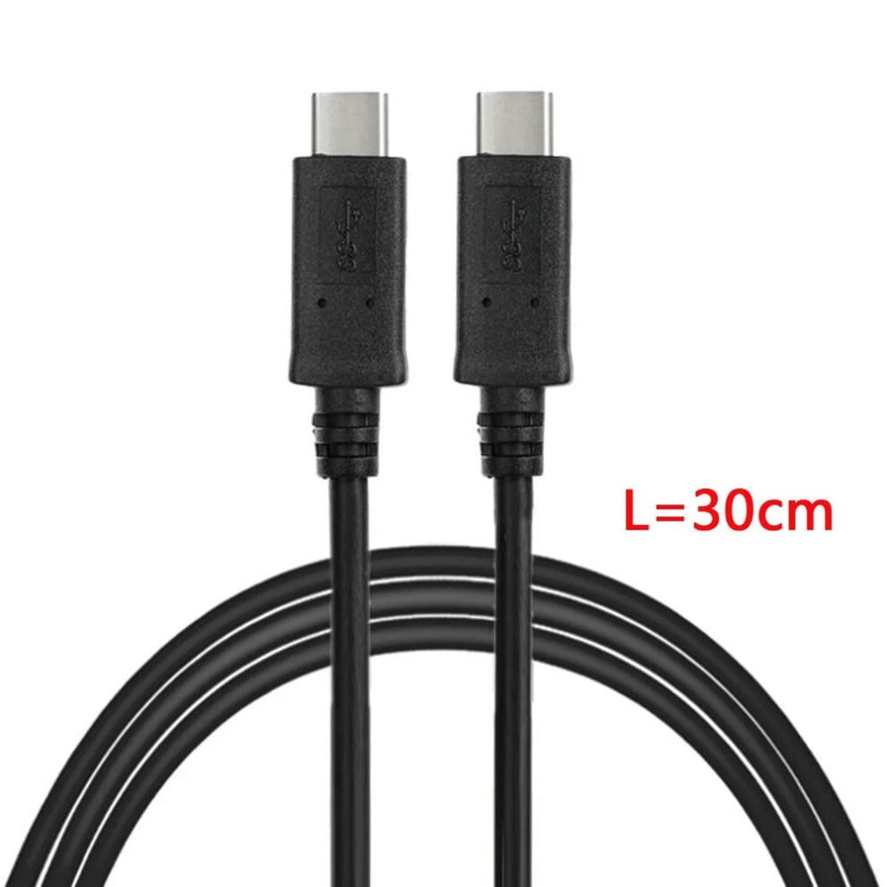 For Usb-C Usb 3.1 Type C Male Connector To Male Data Cable For Tablet Phone Hard Disk Drive 30Cm 1M 2M Black 9353595257665