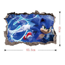 Removable Sonic Wall Decal Kids Room Decoration Wallpaper (FMY)
