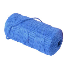 Jygee Rope Colorful Natural Jute Twine String Roll Cord for DIY Art Crafts and Wrapping Dark blue