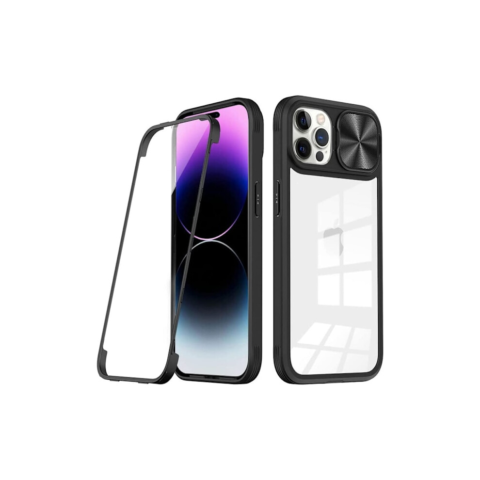Compatible With Iphone 13 Pro Mobile Case 360 Camera Slider - Black 9313598840813