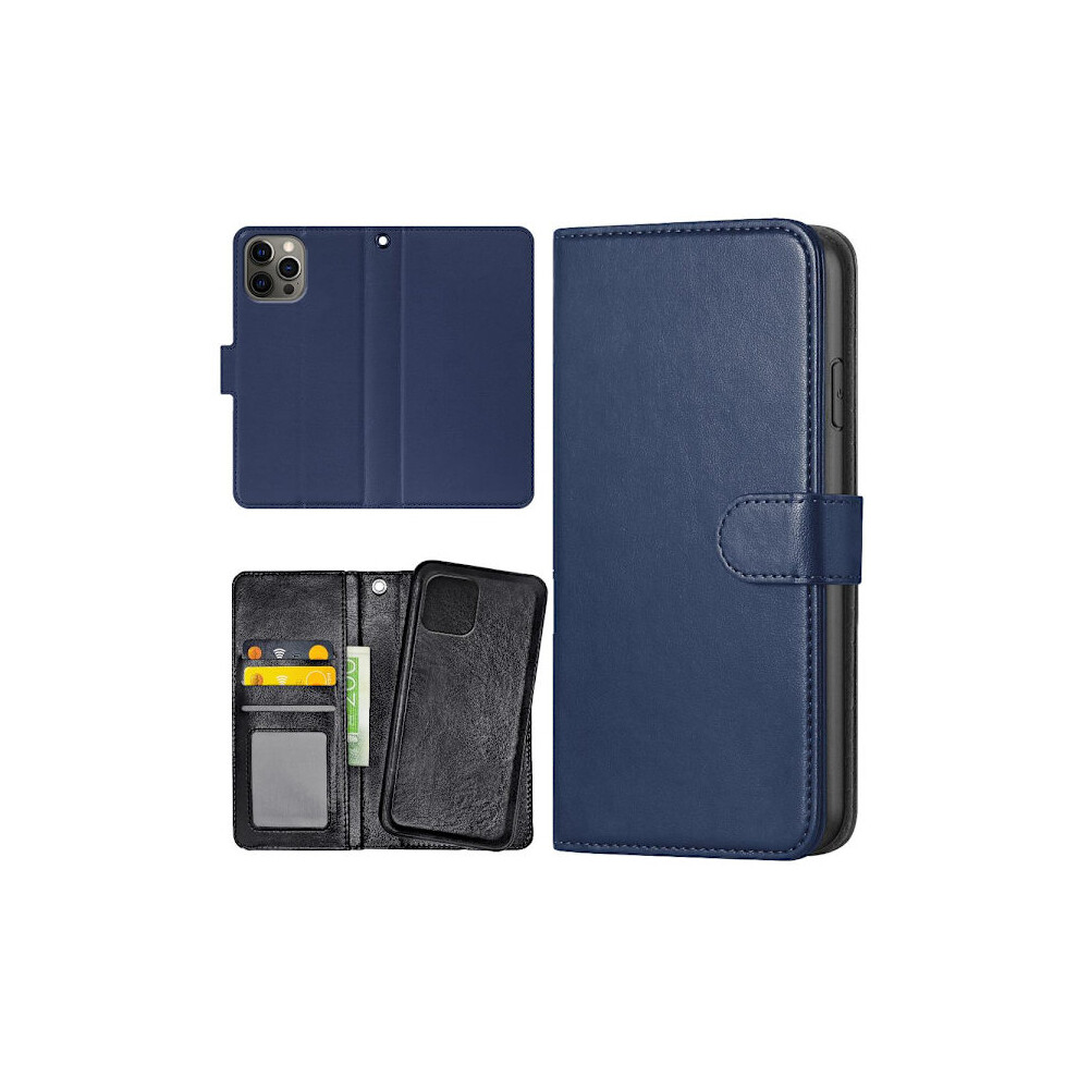 Compatible With Iphone 12 Pro Max - Wallet Case/Case Dark Dark Blue 9313598840837