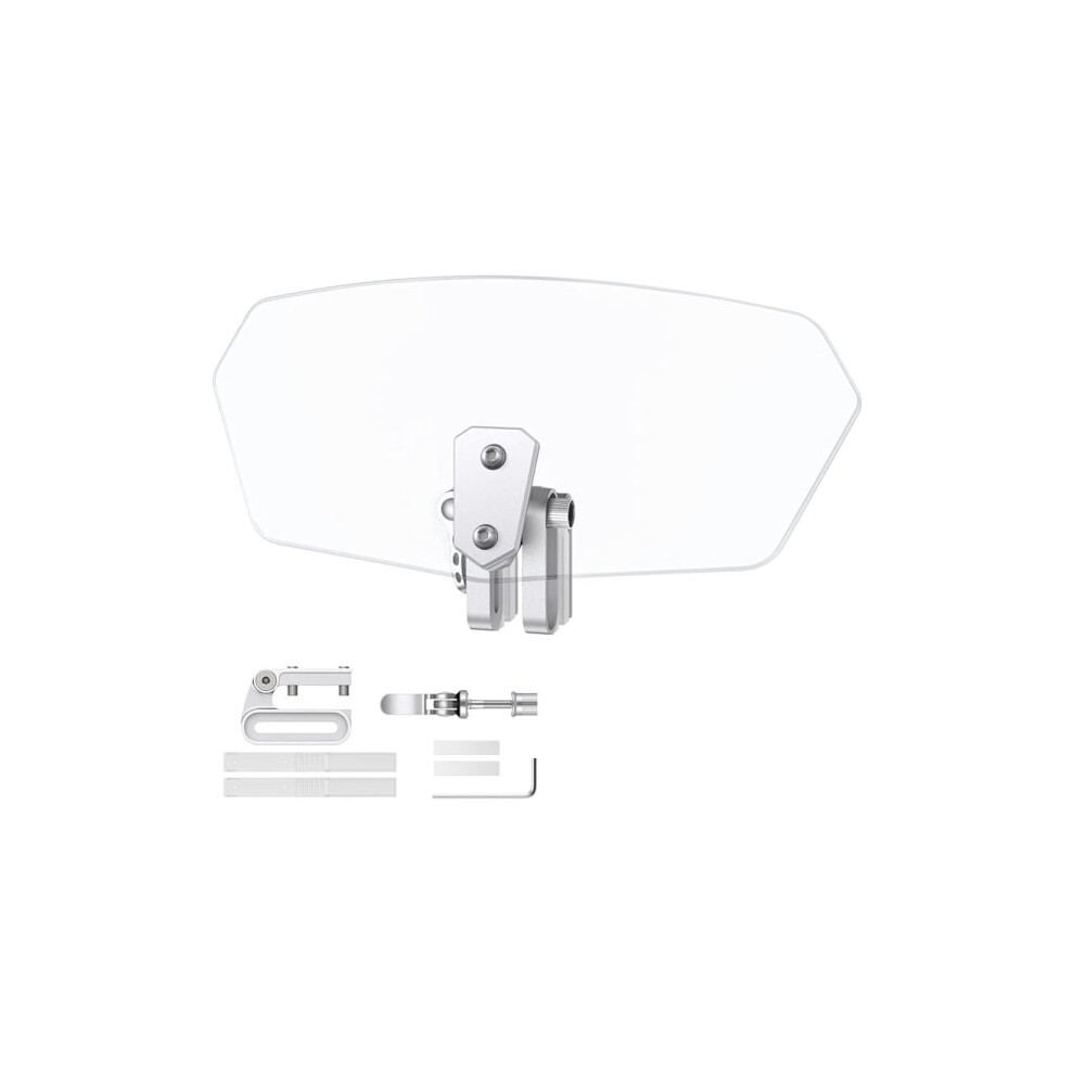 Motorcycle Windshield Adjustable Clip-On Windshield Spoiler Extension Wind Deflector For Motorcycle - Clear 9313598839367