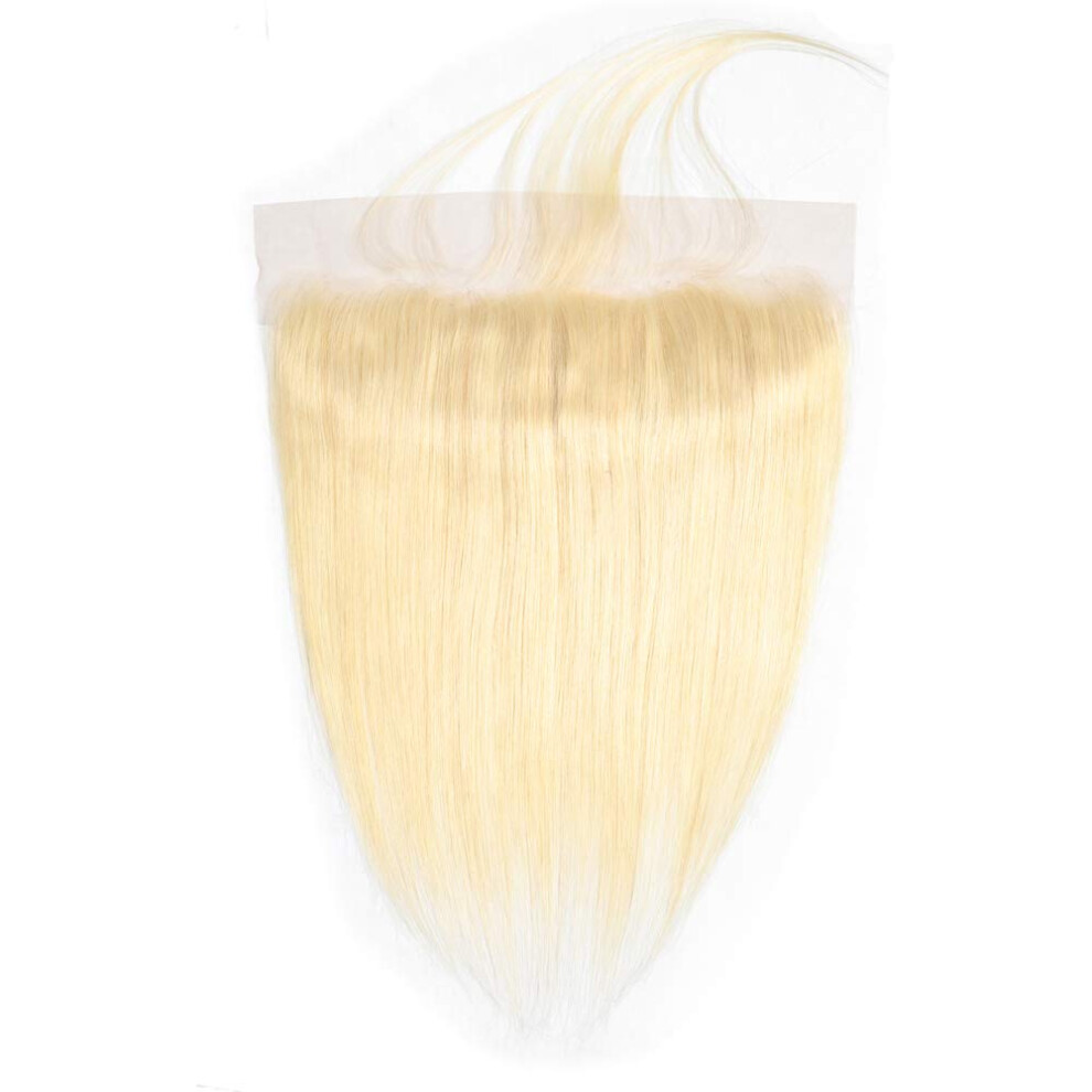 Unisex Silver 613 Blonde Lace Frontal Wig Brazilian Virgin Human Hair Extensions 13X4 Platinum Straight Remy
