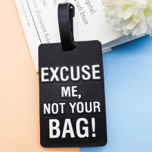 DEKAXID 1Pc Bag Travel Accessories Creative Letter Luggage English Tags Suitcase Silicon Portable Travel Label