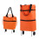 Shopping bag with wheels Orange one size 1