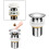Begine Sewer Plug Clearance,All-Copper One-Piece Basin Drain Pipe 3