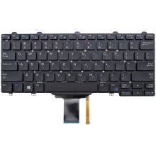 New US Black English Backlit Laptop Keyboard (Without Frame) compatible with Dell Latitude P26S P26S001 P25S P25S001 P22S P22S001 P22S002 Light