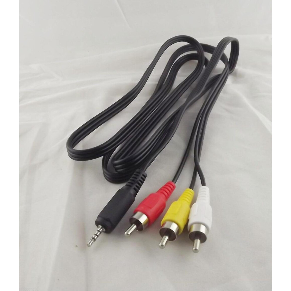 For 10Pcs 2.5Mm Mini Stereo Aux Plug To 3 Rca Male Adapter Av Audio Video Cable 5Ft 9448990288144