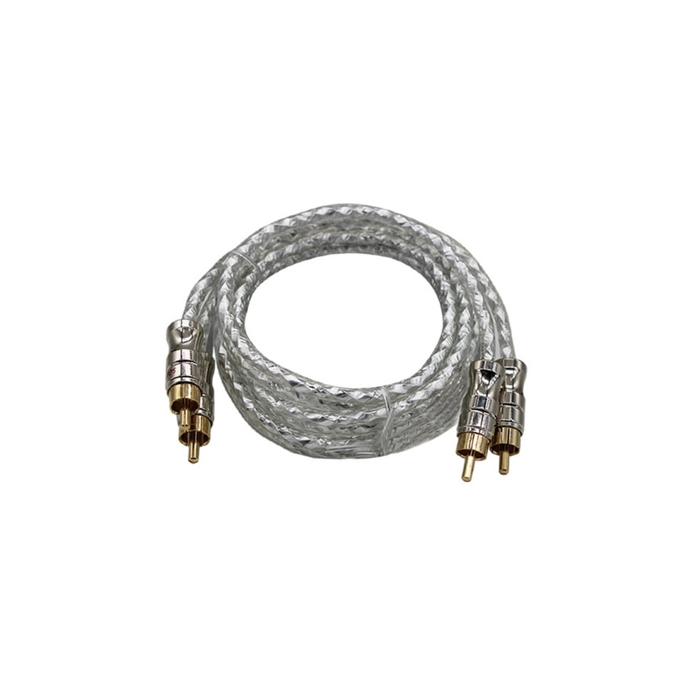Car Audio Cable Pure Copper Metal Head Signal Cable Stereo Audio Speaker Wire Amp Amplifier Install Rca Subwoofer Sub Wiring 9448990288151